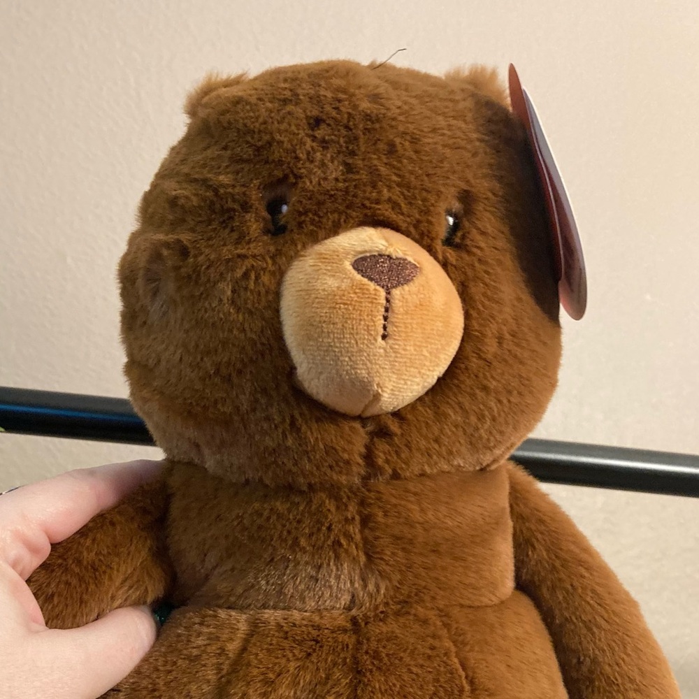 12” Bear Stuffed Animal Gigglescape plush sitting NEW - Picture 2 of 5